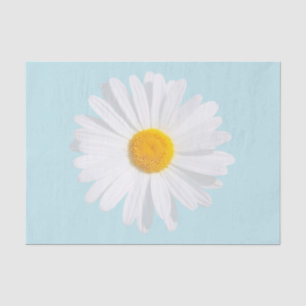 Papier Mousseline marguerite blanche