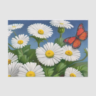 Papier Mousseline Marguerite Et Papillons Artsy