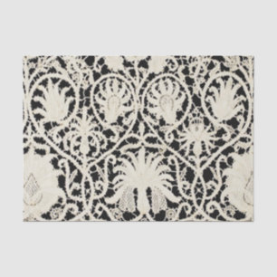 Papier Mousseline Mariage Antique Dentelle Lin Blanc Classique Joli
