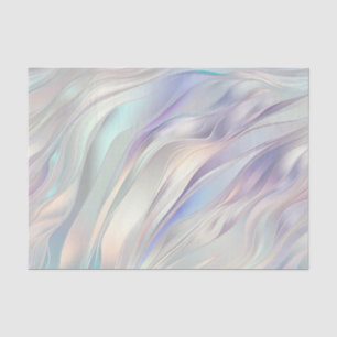 Papier Mousseline Mariage blanc Aqua Blue Purple Pearl