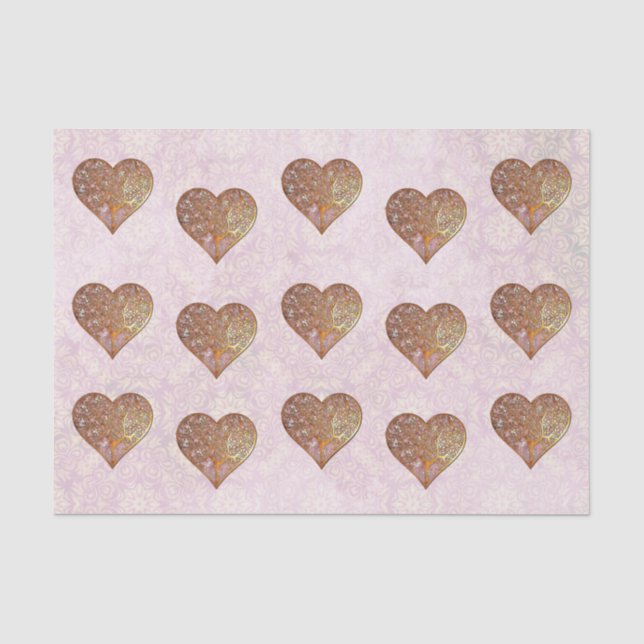 Papier Mousseline Mariage Bohemian Valentine Whimsey 3D VALENTINES (Recto)