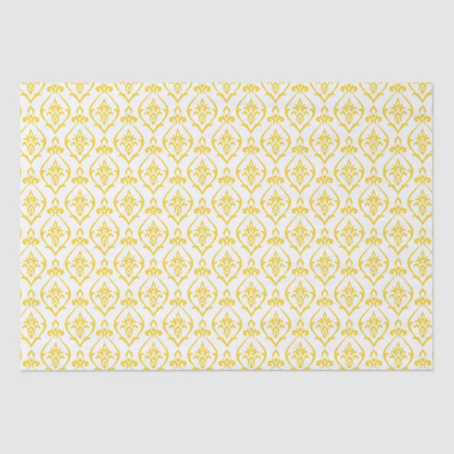 Papier Mousseline Mariage citron jaune (Recto)