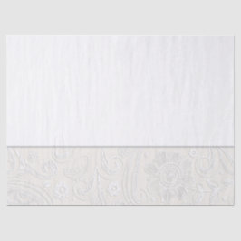 Papier Mousseline Mariage élégant Artisan Floral Nuetral envelopper