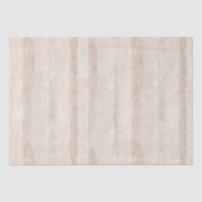 Papier Mousseline Mariage en Bois Blanc Crème Faux Rustique (Recto)