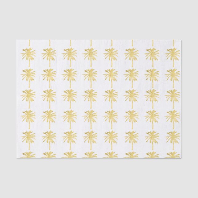 Papier Mousseline Mariage en silhouette palmier (Recto)