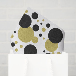 Papier Mousseline Mariage Gatsby Or Paillettes Pois Fête