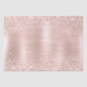 Papier Mousseline Mariage Pailleté Rose Foncé Féminin Paillettes Lux