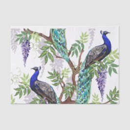 Papier Mousseline Mariage Peacock 10'x15"