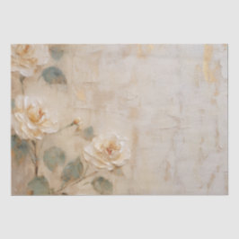 Papier Mousseline Mariage Rose Cream Peach