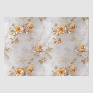 Papier Mousseline Mariage Rose Pearl Gold