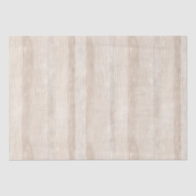 Papier Mousseline Mariage Rustique Faux Crème Blanc Bois (Recto)