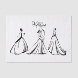 Papier Mousseline Mariée
