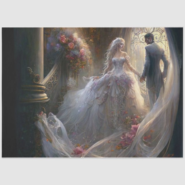 Papier Mousseline Mariée de fantaisie Papier mouchoir (Recto)