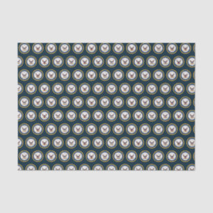 Papier Mousseline Marine américaine   Emblème de la marine