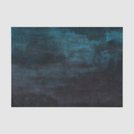 Papier Mousseline Marine bleu et Turquoise Aquarelle moderne Mariage