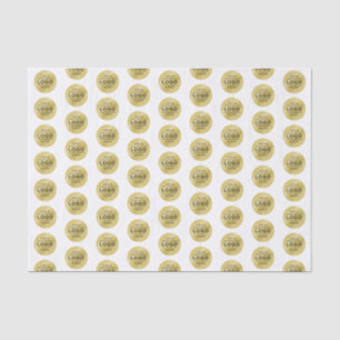 Papier Mousseline Marque de logo d'entreprise Gold personnalisée