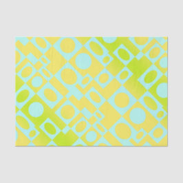 Papier Mousseline Marquee en Lime et Aqua
