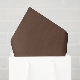 Papier Mousseline Marron Chocolat Moderne Uni