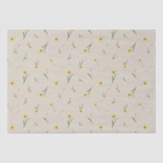 Papier Mousseline Mars Mois de naissance Fleur Jaune Daffodique