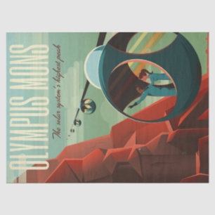 Papier Mousseline Mars Olympus Mons Système solaire Volcano le plus