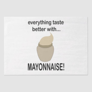 Papier Mousseline Mayonnaise Sauce Nourriture Drôle Mayonnaise