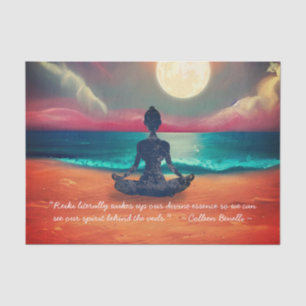 Papier Mousseline Méditation de Yoga pacifique au clair de lune Cita