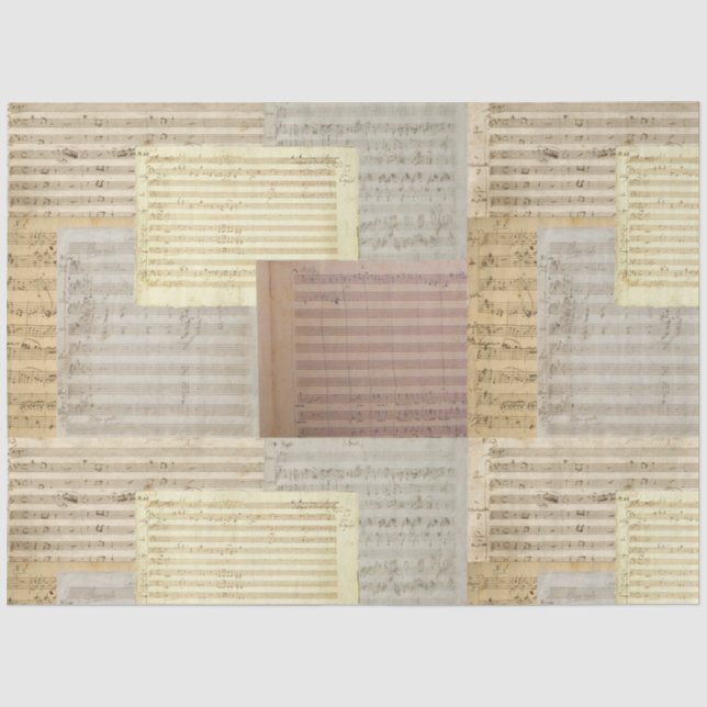 Papier Mousseline Medley Music Manuscript (Recto)