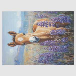 Papier Mousseline Mélange Foal Purple Lupine Fleurs Découpage