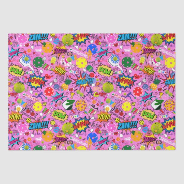 Papier Mousseline 😍 mélangé rose (Recto)