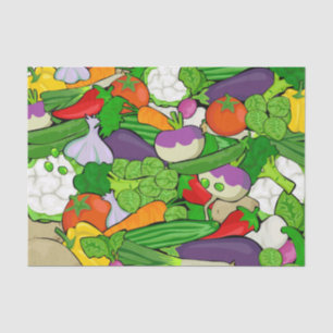 Papier Mousseline Mélange sain de légumes frais