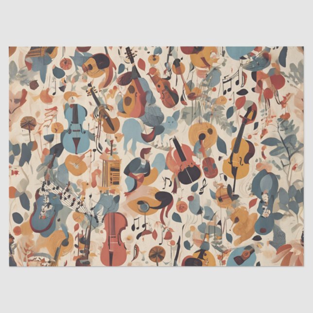 Papier Mousseline Melody Jazz Whimsical (Recto)