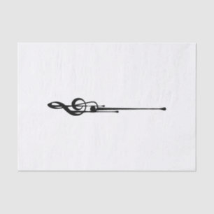 Papier Mousseline MELTPOINT WHITE Hot Black G Clef