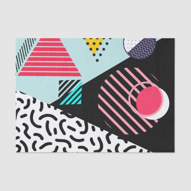 Papier Mousseline Memphis Motif (Recto)