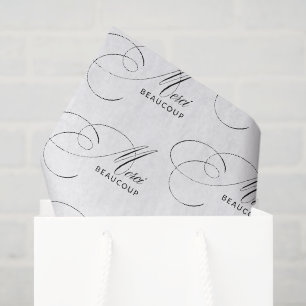 Papier Mousseline Merci Beaucoup Elegant Merci de calligraphie