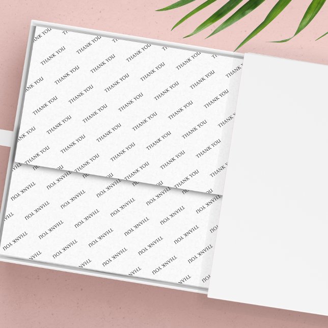 Papier Mousseline Merci personnalisé (Créateur téléchargé)