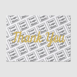 Papier Mousseline Merci Script avec votre logo ici Modèle