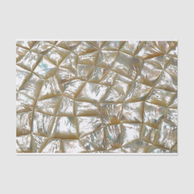 Papier Mousseline Mère de Pearl Design (Recto)