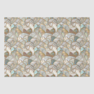 Papier Mousseline Mère de Pearl Gold Accent Mosaïque Style