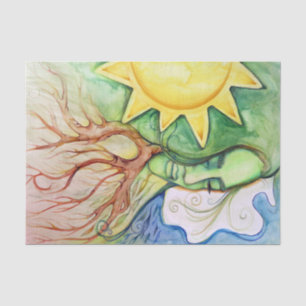 Papier Mousseline Mère Terre Déesse Gaia