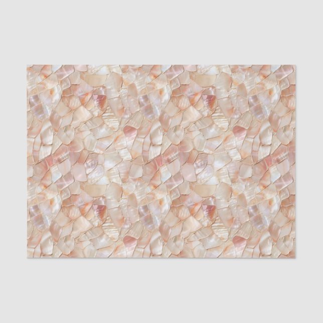 Papier Mousseline Mère tonique de perle de la mosaïque (Recto)