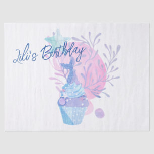 Papier Mousseline Mermaid Thème Anniversaire Bash