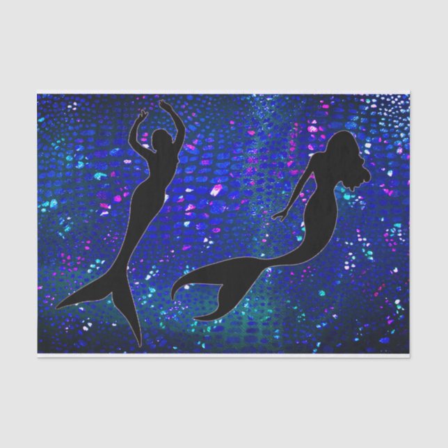 Papier Mousseline Mermaid Tissue Paper (Recto)