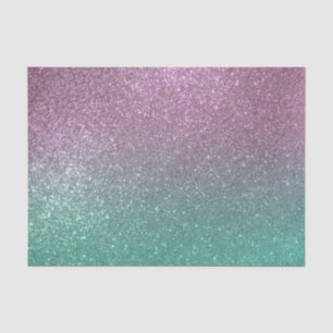 Papier Mousseline Mermaid vert rose Parties scintillant étincelante 