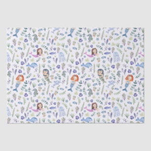Papier Mousseline Mermaids magiques Aquarelle moderne