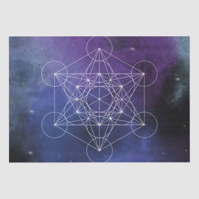 Papier Mousseline Metatron, chakra,zen,sacred geometric, geometry, (Recto)
