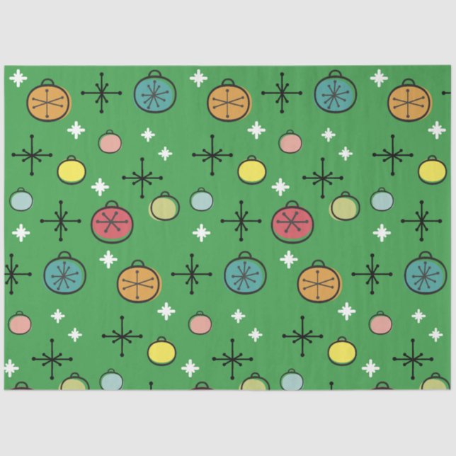 Papier Mousseline Mi-siècle Moderne Rétro (Recto)