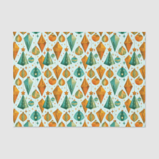 Papier Mousseline Mi-siècle moderne rétro Noël ornement atomique
