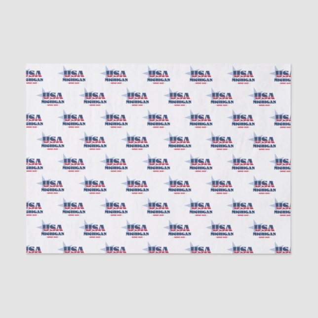 Papier Mousseline Michigan State Pride Tissue Paper (Recto)