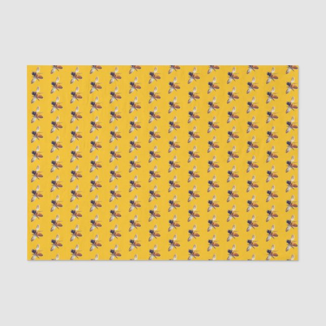 Papier Mousseline Mignonne abeille au miel (Recto)