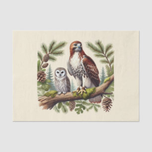 Papier Mousseline Mignonne amoureux des oiseaux découpage